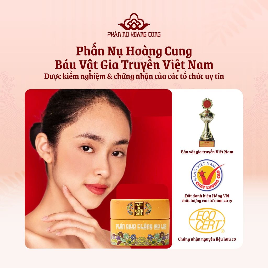 Phấn Nén Trang Điểm Chống Lão Hóa Cho Làn Da Sáng Mịn 25G (Màu Trắng) - Phấn Nụ Hoàng Cung
