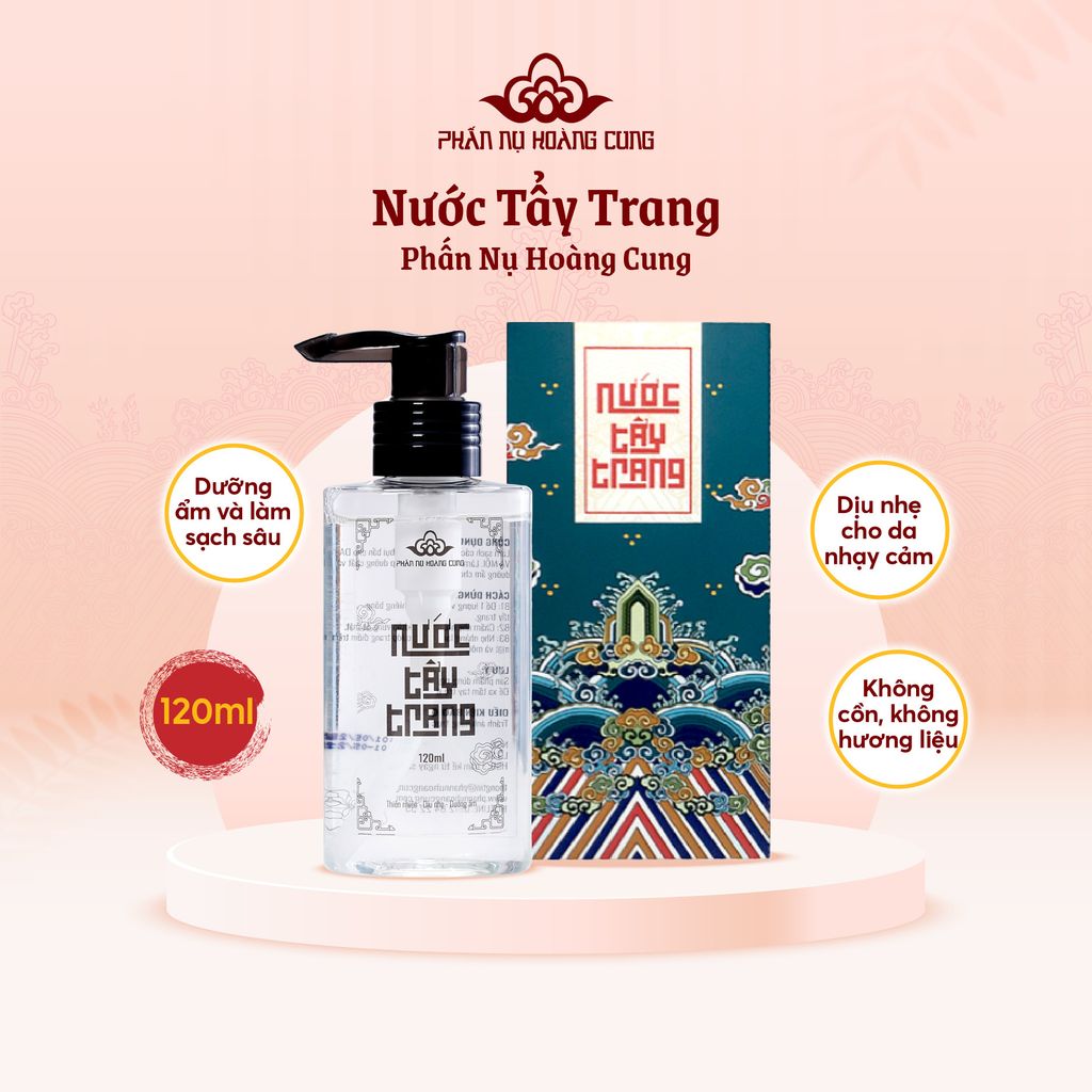 Nước Tẩy Trang Organic Sạch Sâu Dưỡng Ẩm Không Cồn 120ml - Phấn Nụ Hoàng Cung