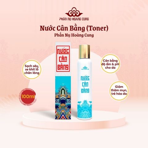 Nước Cân Bằng Độ Ẩm, Sạch Sâu & Trẻ Hóa Da 120ml (Toner) - Phấn Nụ Hoàng Cung