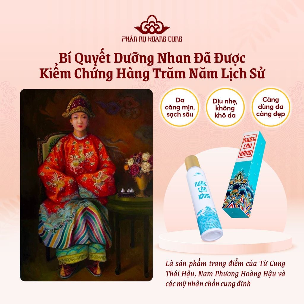 Nước Cân Bằng Độ Ẩm, Sạch Sâu & Trẻ Hóa Da 100ml (Toner) - Phấn Nụ Hoàng Cung