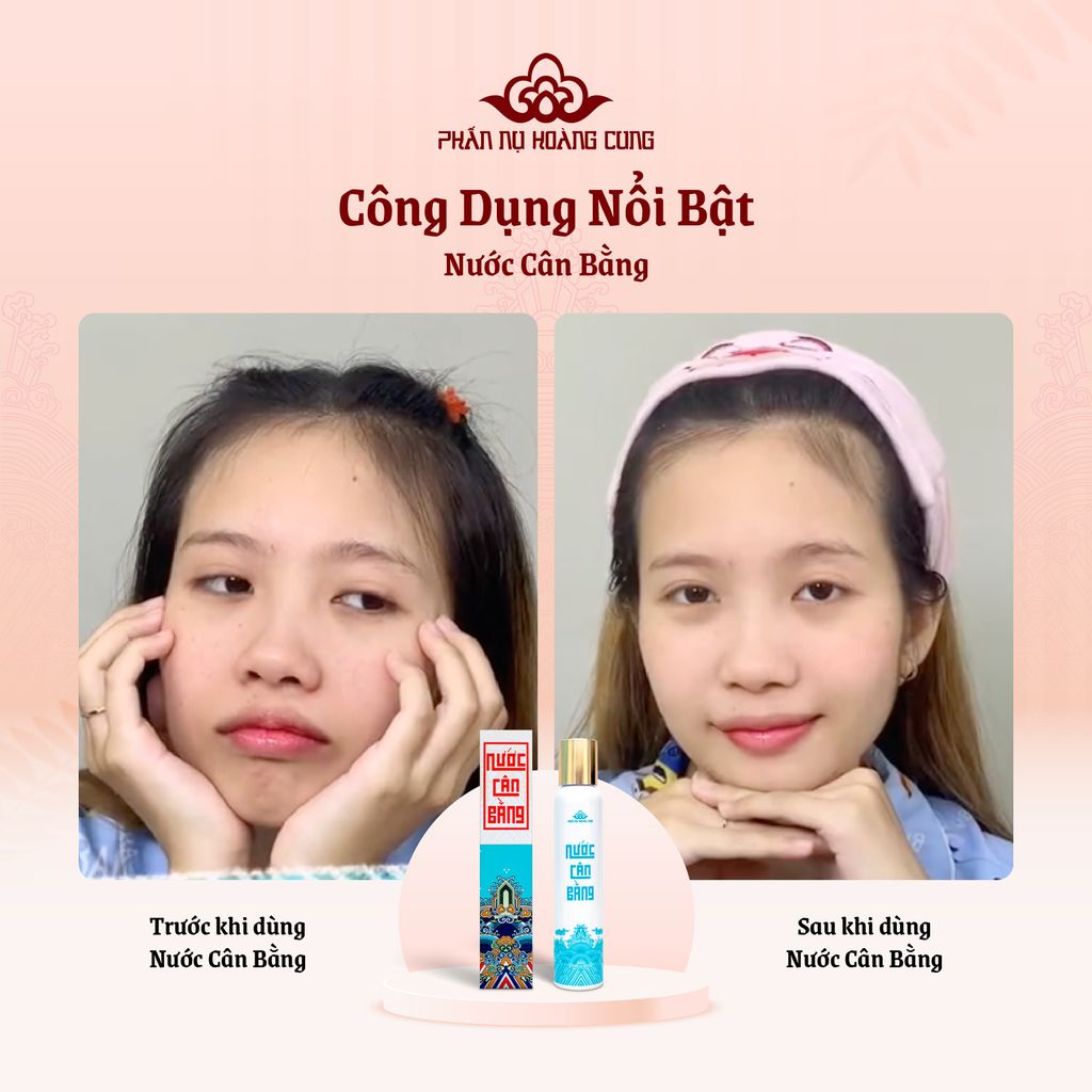 Nước Cân Bằng Độ Ẩm, Sạch Sâu & Trẻ Hóa Da 100ml (Toner) - Phấn Nụ Hoàng Cung