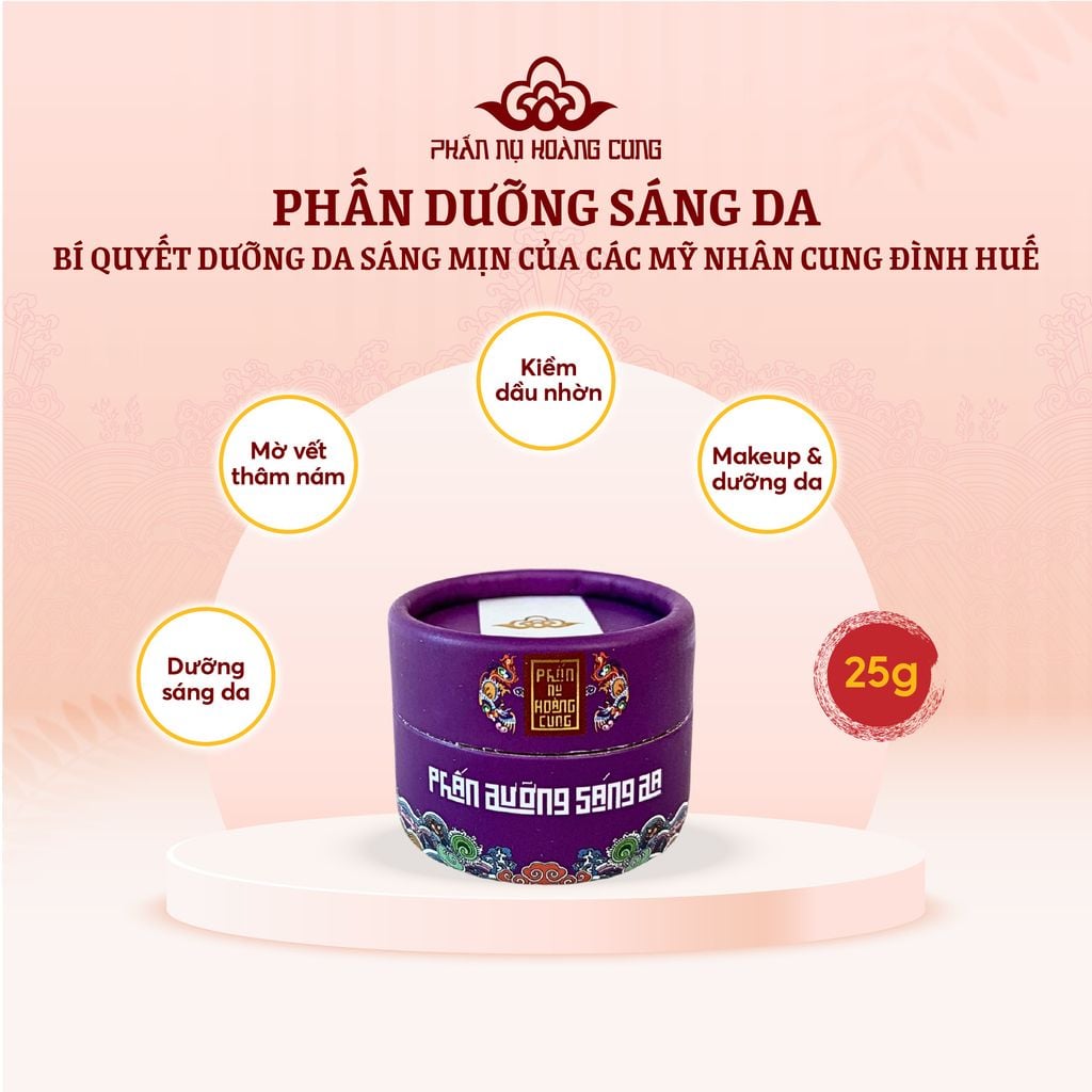 Phấn Dưỡng Sáng Da, Mờ Thâm Nám 25G - Phấn Nụ Hoàng Cung