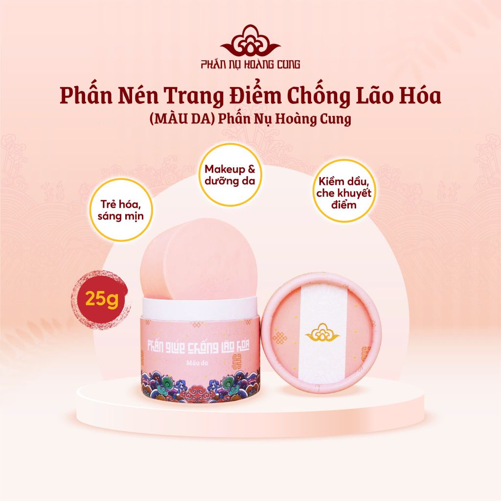 Combo Dưỡng Da Phấn Chống Lão Hóa + Phấn Ngừa Mụn - PHẤN NỤ HOÀNG CUNG (Phiên Bản Lưu Niệm)