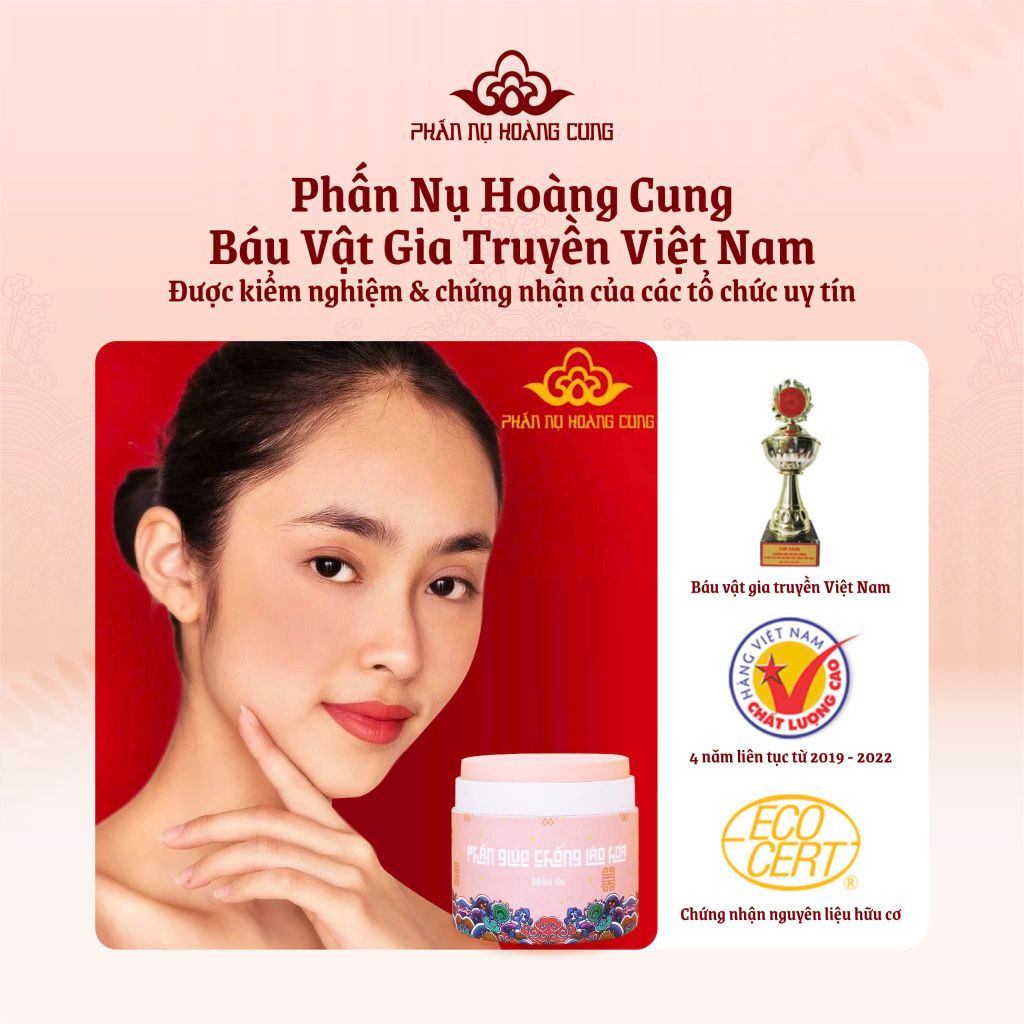 Phấn Nén Trang Điểm Chống Lão Hóa Cho Làn Da Sáng Hồng 25G (Màu Da) - Phấn Nụ Hoàng Cung
