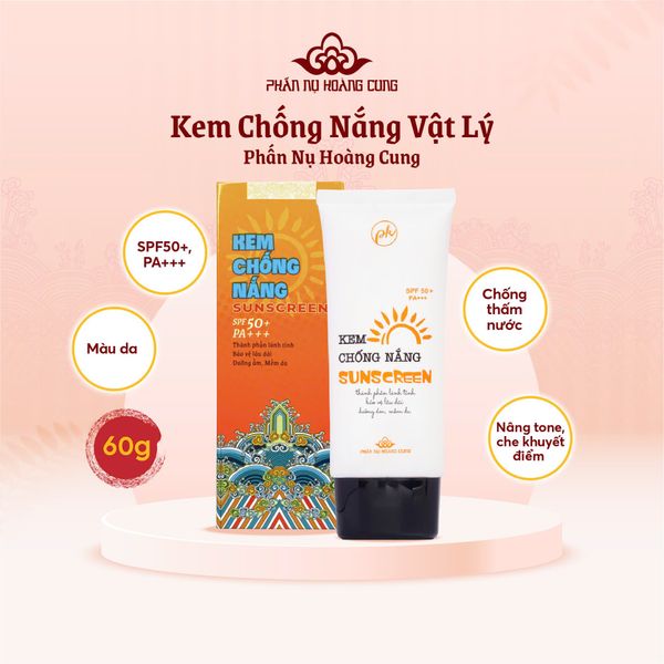 Kem Chống Nắng, SPF50+ bảo vệ khỏi tia UV PA+++, Phấn Nụ Hoàng Cung,