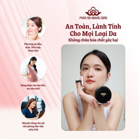 Phấn Phủ Ngọc Trai Phấn Nụ Hoàng Cung size 5g