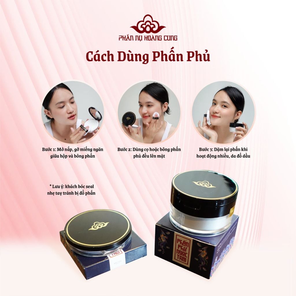 Phấn Phủ Ngọc Trai Phấn Nụ Hoàng Cung size 5g