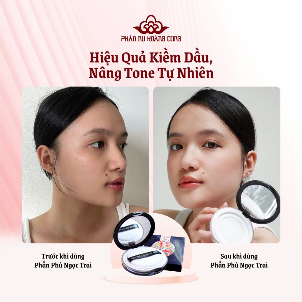 Phấn Phủ Ngọc Trai Phấn Nụ Hoàng Cung size 5g