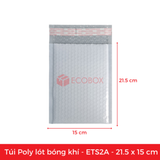  ETS2A - 21.5x15 cm - Túi Poly Bọc Bóng Khí 