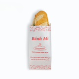  EFT1C - Túi bánh mì trắng có in - 24x10x4 cm [100 túi/pack] 