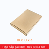  ED0 - 18x10x3 cm - Hộp carton dẹt nắp gài 