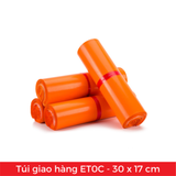  100 Túi/Pack Nilon giao hàng Màu Cam ET0C - 30x17 cm 