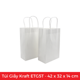  ETG5T - 42x32x14 cm - Túi Giấy Kraft Màu Trắng 