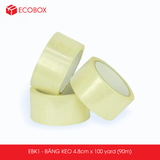  EBK1 - 4.8cmx100yard - Băng keo trong - Băng dính niêm phong đóng hàng 