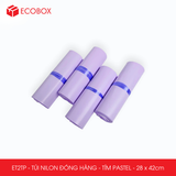  ET2TP - Túi nilon đóng hàng - Tím Pastel - 28x42cm 