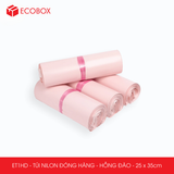  ET1HD - Túi nilon đóng hàng - Hồng đào - 25x35cm 