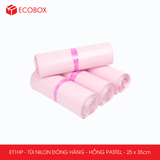  ET1HP - Túi nilon đóng hàng - Hồng Pastel - 25x35cm 