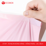  ET1HP - Túi nilon đóng hàng - Hồng Pastel - 25x35cm 