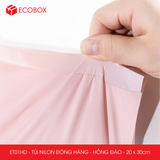  ET01HD - Túi nilon đóng hàng - Hồng đào - 20x30cm 