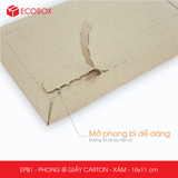 EPB1 – 16x11cm – PHONG BÌ GIẤY CARTON MÀU XÁM 