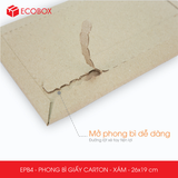  EPB4 – 26x19cm – PHONG BÌ GIẤY CARTON MÀU XÁM 