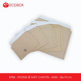  EPB4 – 26x19cm – PHONG BÌ GIẤY CARTON MÀU XÁM 