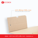  EBM4 - 32x22x8cm - HỘP CARTON THAY ĐỔI CHIỀU CAO 