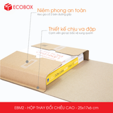  EBM2 - 25x17x6cm - HỘP CARTON THAY ĐỔI CHIỀU CAO 
