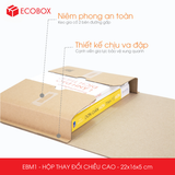  EBM1 - 22x16x5cm - HỘP CARTON THAY ĐỔI CHIỀU CAO 