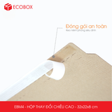  EBM4 - 32x22x8cm - HỘP CARTON THAY ĐỔI CHIỀU CAO 