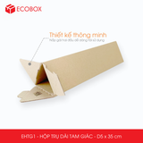  EHTG1 - Hộp trụ dài tam giác - D5x35 cm 