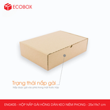  ENGK05 - 25x19x7cm - HỘP NẮP GÀI HÔNG KEO NIÊM PHONG 