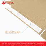  ENGK05 - 25x19x7cm - HỘP NẮP GÀI HÔNG KEO NIÊM PHONG 