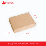  ENG05 - 25x19x7cm - HỘP NẮP GÀI HÔNG 
