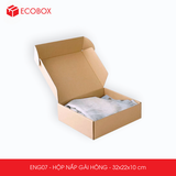  ENG07 - 32x22x10cm - HỘP NẮP GÀI HÔNG 