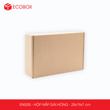  ENG05 - 25x19x7cm - HỘP NẮP GÀI HÔNG 