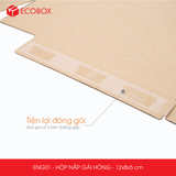  ENG01 - 12x8x5cm - HỘP NẮP GÀI HÔNG 
