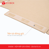  ENG04 - 23x16x10cm - HỘP NẮP GÀI HÔNG 