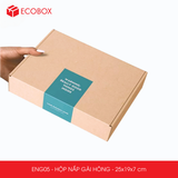  ENG05 - 25x19x7cm - HỘP NẮP GÀI HÔNG 