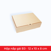  E0 - 12x10x8 cm - Hộp Carton Trơn Nắp Gài 