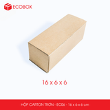  EC0 - 16x6x6 cm - Thùng hộp carton - Hộp cao trơn đóng hàng 