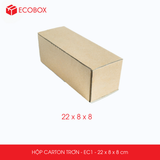  EC1 - 22x8x8 cm - Thùng hộp carton - Hộp cao trơn đóng hàng 