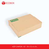 E2 - 18x13x6 cm - Thùng hộp carton 