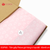  EGPI05 - Tấm giấy Pelure gói hàng in họa tiết - 60x40 cm 