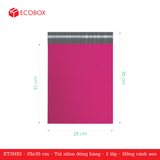  ET3HS2 - 25x35 cm - Túi nilon đóng hàng - 2 lớp - Hồng cánh sen 