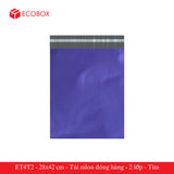  ET4T2 - 28x42 cm - Túi nilon đóng hàng - 2 lớp - Tím 