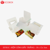  EFH1C - Hộp giấy trắng đựng đồ ăn - 18x12x5 cm 