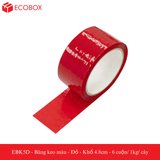  EBK5D - Băng keo màu - Đỏ - Khổ 4.8cm - 6 cuộn/ 1kg/ cây 