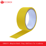  EBKS1V - Băng keo Simili - Vàng - Khổ 5cm x 7m - 6 cuộn/cây 