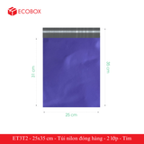  ET3T2 - 25x35 cm - Túi nilon đóng hàng - 2 lớp - Tím 